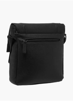 LBL by Shoexpress Men Textured Crossbody Bag with Adjustable Strap  - Image 4