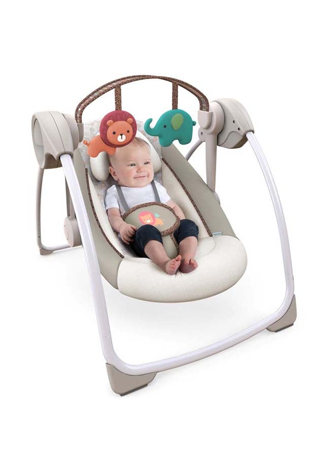 ingenuity إنجينيتي - أرجوحة الأطفال المحمولة سوتھ 'ن دلايت - مملكة دافئة، 0 إلى 9 أشهر - Image 3
