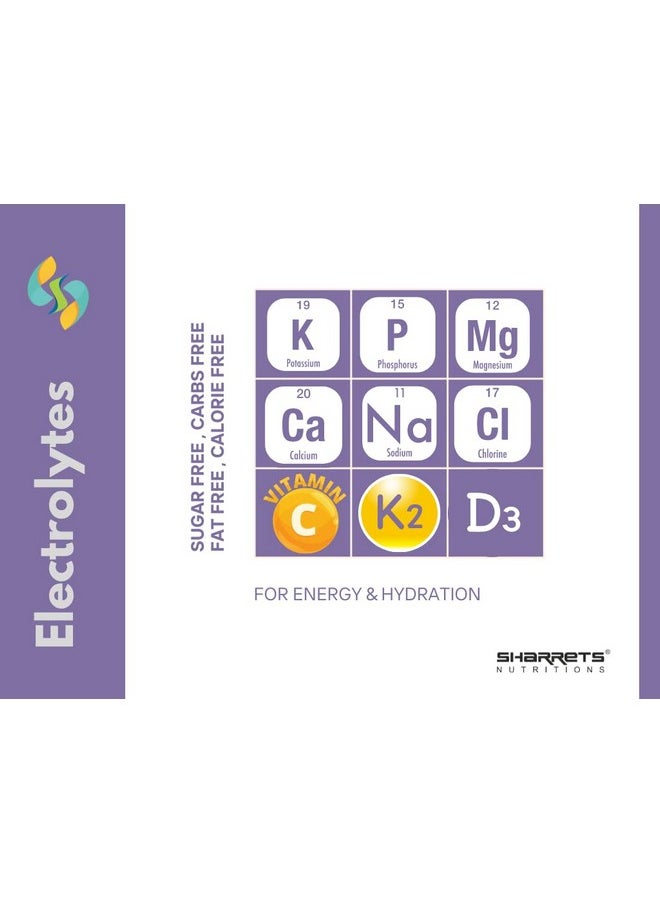 Electrolytes Powder 2 X 200G Unflavored - With Essential Minerals (K,P, Na,Cl, Mg,Ca) And Vitamins C, D, & K2 - For Intermittent Fasting, Keto, Energy, And Hydration.