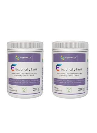 Electrolytes Powder 2 X 200G Unflavored - With Essential Minerals (K,P, Na,Cl, Mg,Ca) And Vitamins C, D, & K2 - For Intermittent Fasting, Keto, Energy, And Hydration. - pzsku/Z68CEFC9DB22F5348EF0FZ/45/_/1728312176/3a710c13-95e4-4923-b23a-6dee2d9cf644