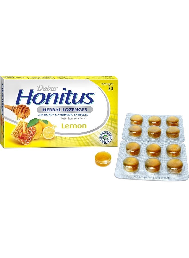 Dabur Honitus Herbal Lozenges - Lemon Flavor - Image 2