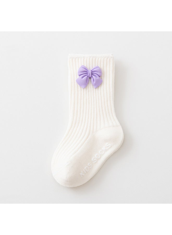 Newborn Baby Spring And Autumn Glue Anti-slip Baby Class A Cotton Toddler Floor Socks 1