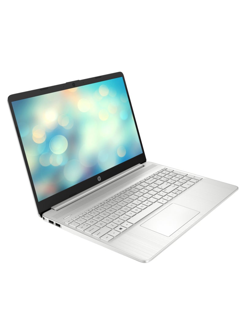 HP 15s-FQ5066TU (Upgraded Version) Laptop With 15.6-Inch Display, Core i5-1235u Processor/16GB RAM/512GB SSD/Intel Iris XE Graphics/Windows 11 With (Upgraded Version) Laptop Bag + Mouse English/Arabic Silver - Image 4