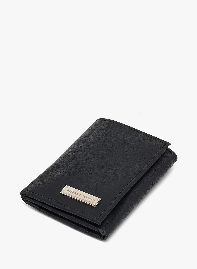 Robert Wood  Essential Trifold leatherette Wallet with branding for Men | Best Price UAE