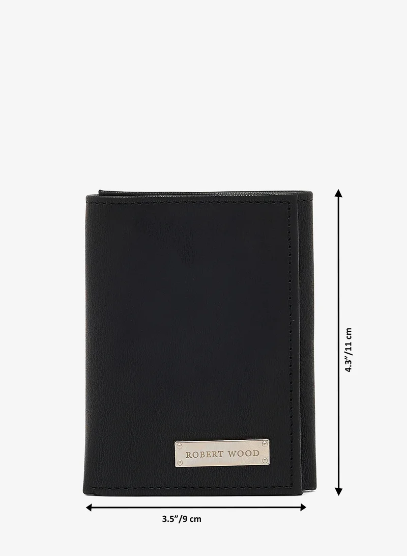 Robert Wood  Essential Trifold leatherette Wallet with branding for Men | Best Price UAE