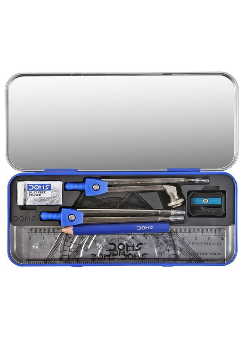 DOMS Geommy Mathematical Drawing Instruments Set – 9 Pieces Geometry Box for School & Engineering - Image 5
