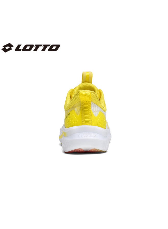 Lotto Men's Shoes, Carbon Plate Running Shoes, Spring And Summer Mesh Breathable Sneakers, Shock-absorbing Wear-resistant Rebound Racing Shoes, Bright Yellow, Size 41 - Image 4