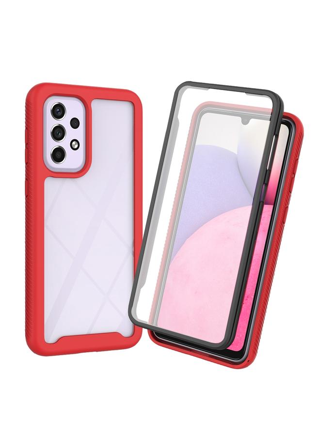 S-TOP Case For Samsung Galaxy A53 5G Starry Sky Solid Color Series PC + TPU Phone Case with PET Film - Image 1