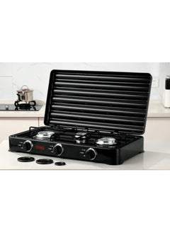 Spaceshoop Flat Cooker 3 Burners model KD5077 (black)  - Image 1