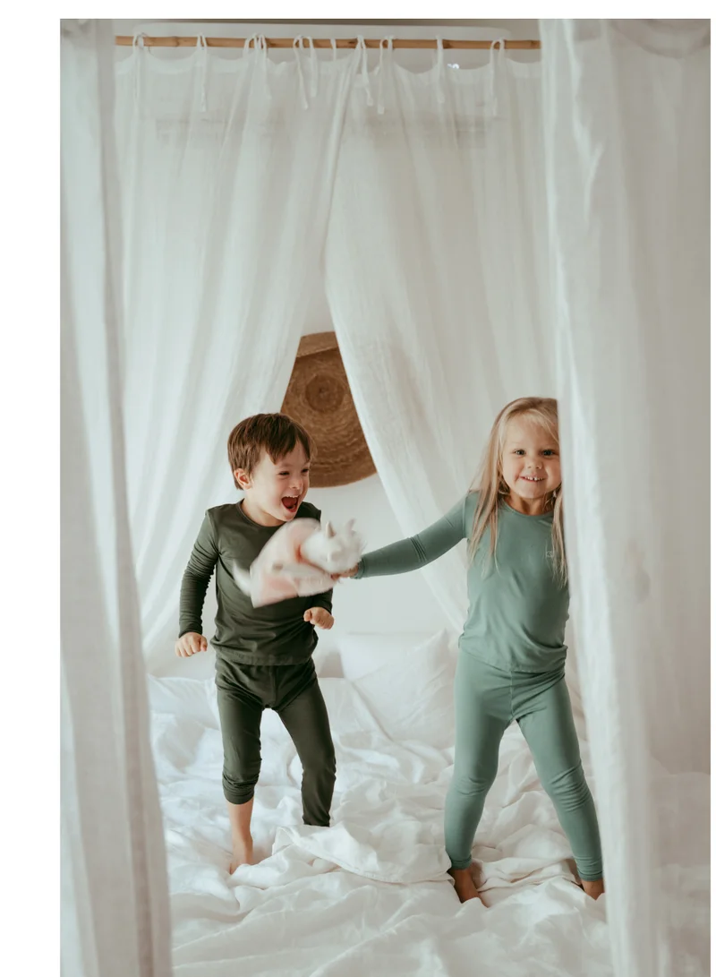 أنفي بيبي Bamboo Spandex Pajama 3T Soft Sage