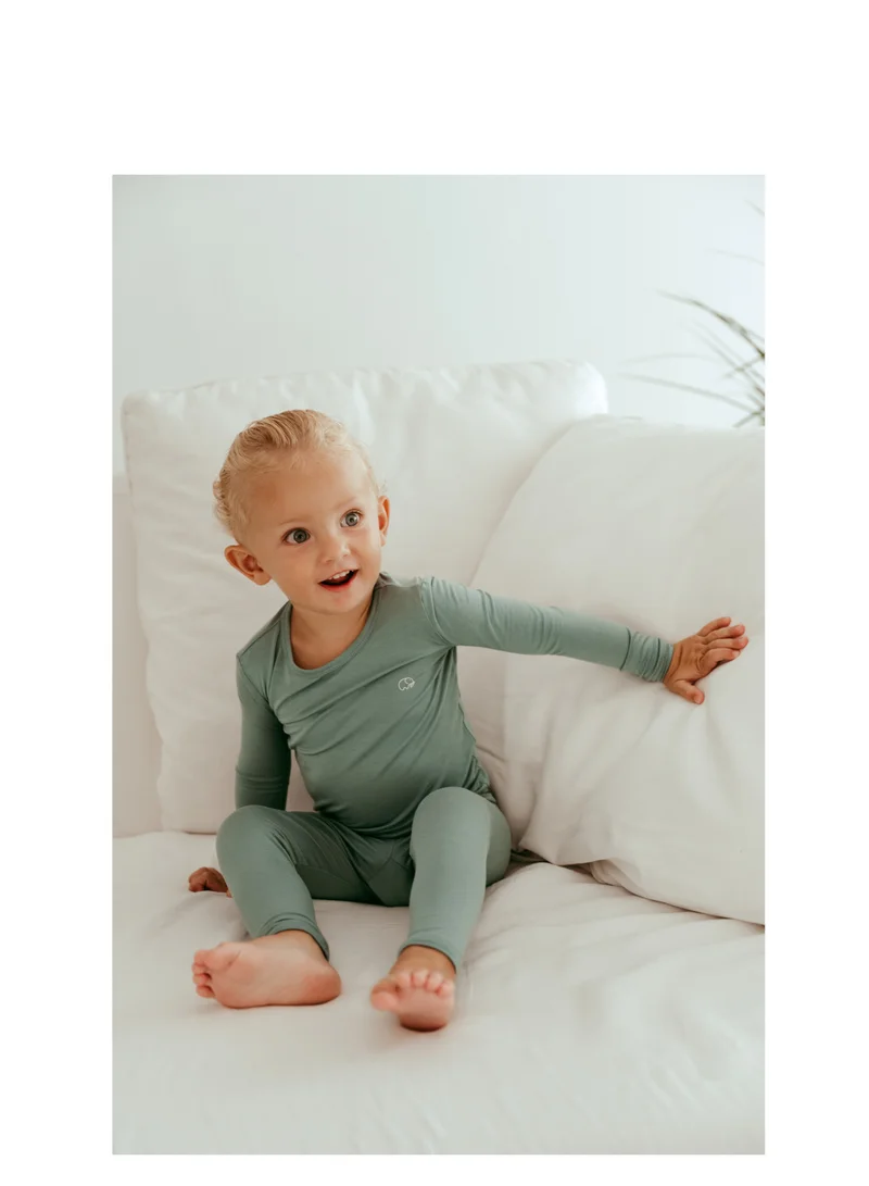 أنفي بيبي Bamboo Spandex Pajama 3T Soft Sage