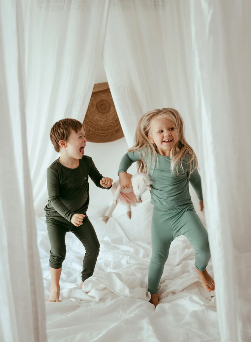 أنفي بيبي Bamboo Spandex Pajama 3T Soft Sage