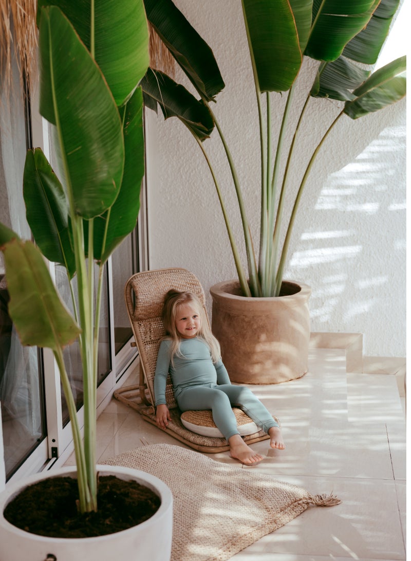 Anvi Baby Bamboo Spandex Pajama 3T Soft Sage  - Image 4