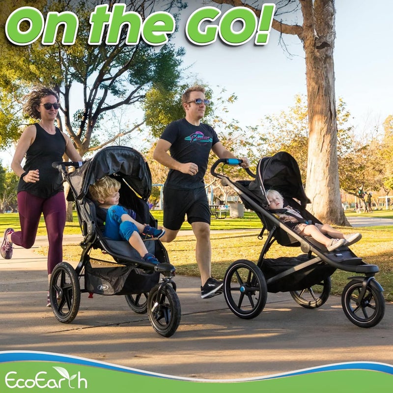 EcoEarth Inner Tube Tire Replacements 2 Pack 125 x 175225 for Kids Bike  Jogging Stroller Compatible wAll Brands BoB Revolution FlexProSESU Graco Go Jogging  More - Image 2