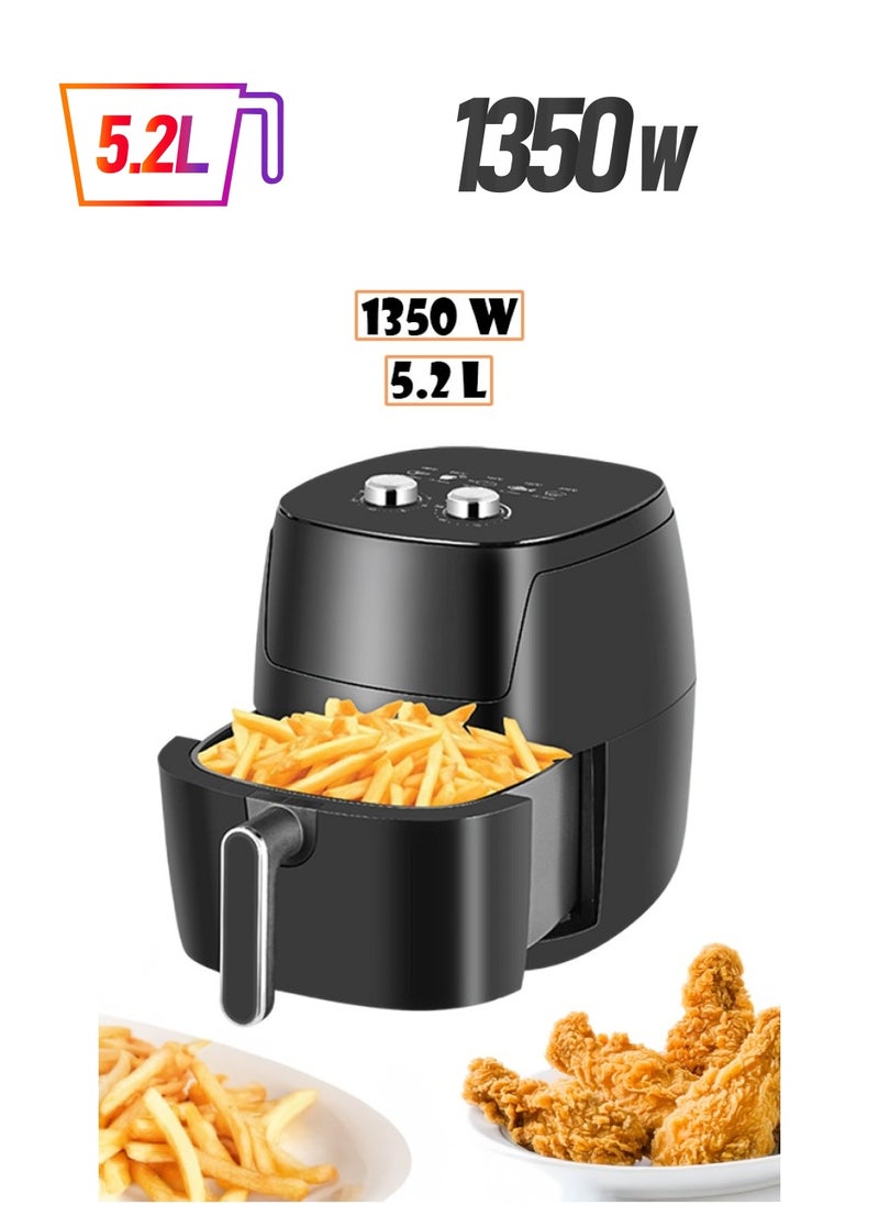 TOSCANA U - 1350W air fryer, 5.2L capacity, with temperature control knob - Image 1
