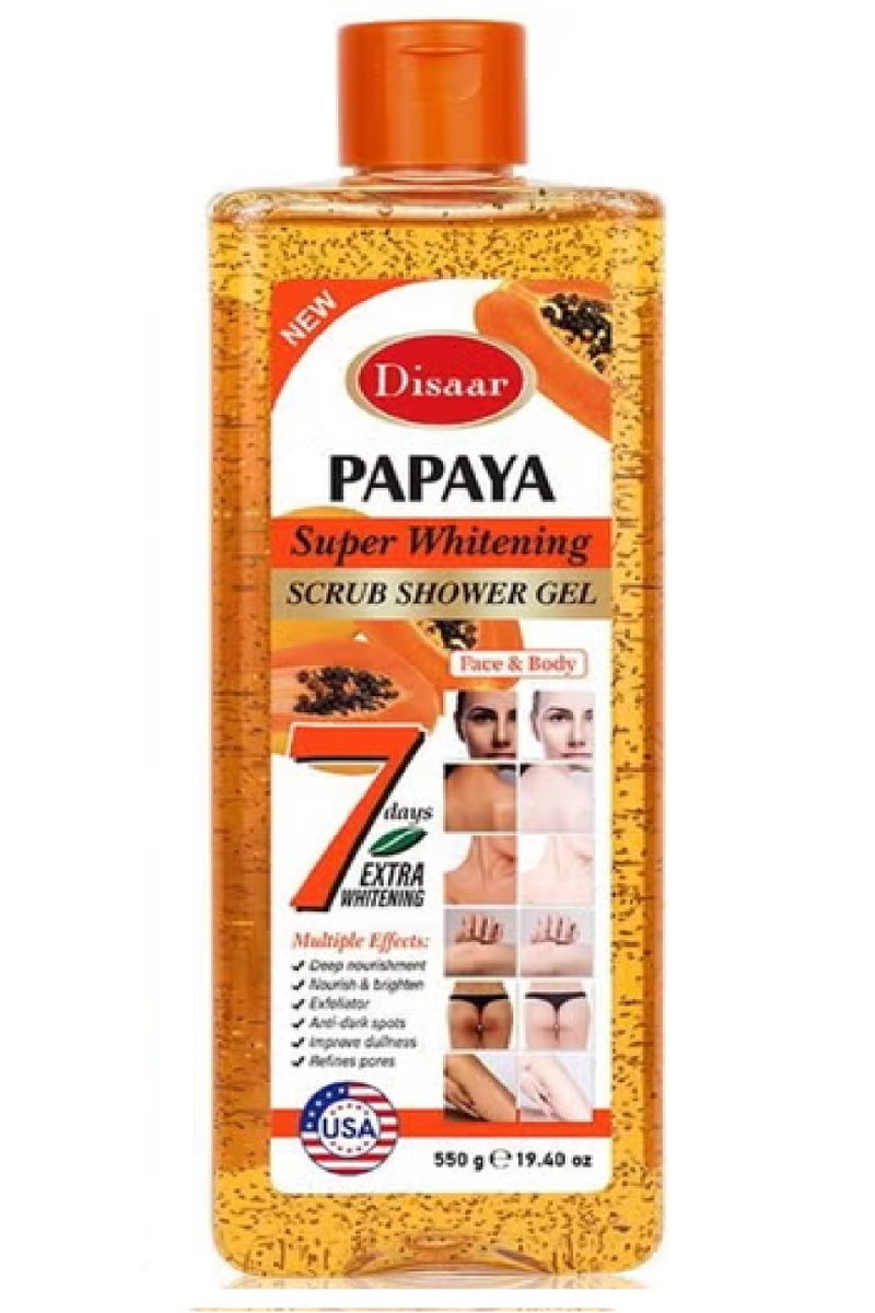 Disaar Papaya Super Whitening Shower Gel 550 g