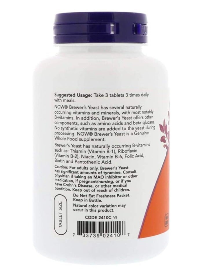 now Brewer's Yeast 650 mg 200 Tablets - Image 3
