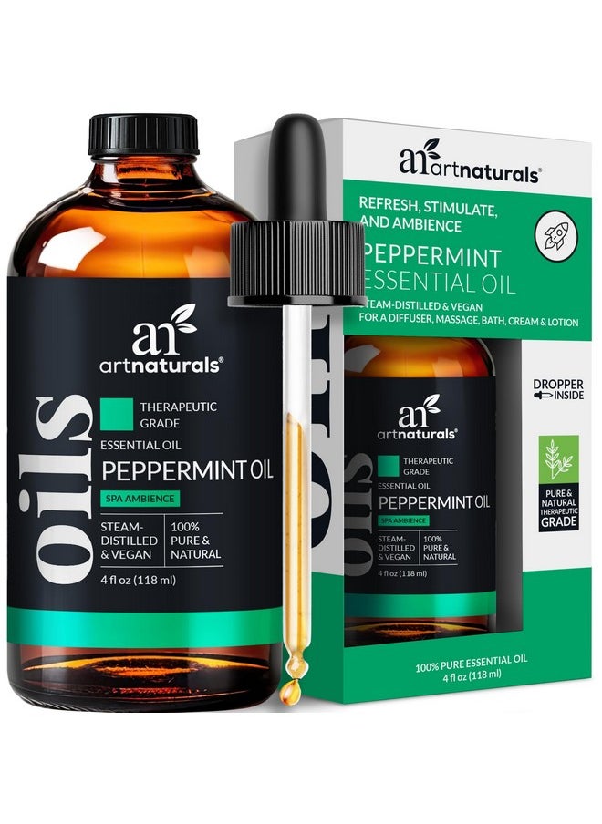 Peppermint Essential Oil (4.0 Fl Oz / 118Ml) 100% Pure Undiluted Premium Therapeutic Grade Mentha Peperita Fresh Mint For Hair Growth And Skin Aromatherapy Oil For Diffuser - pzsku/Z68CF93DB0FBC23C869E9Z/45/_/1721570707/2830bce0-37ba-43e0-acd3-b4712eecdc8d