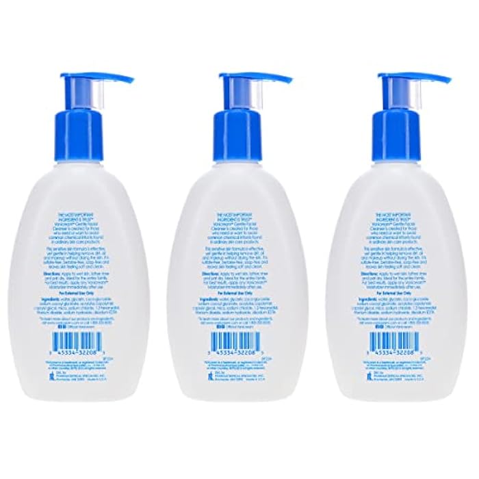 Vanicream Gentle Facial Cleanser for Sensitive Skin, 8 Oz (Pack of 3), Unscented, 24 Fl Oz - Image 5