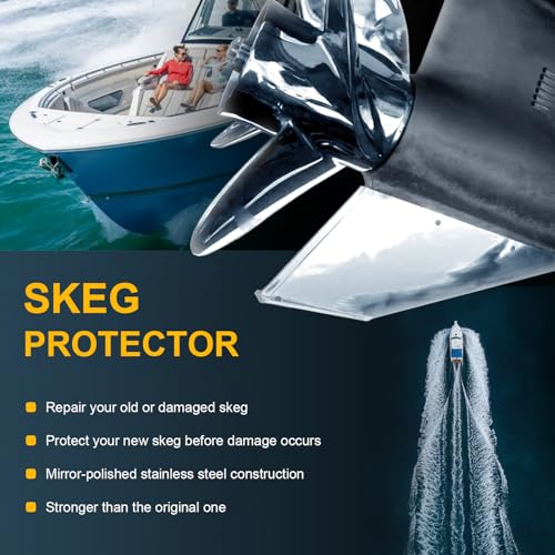 Deargooday Skeg Guard Protector for Volvo Penta Sterndrive SX Drive Single Prop 1995-2006 Inboard, Replace for Skeggard 99022 99052 - Image 2
