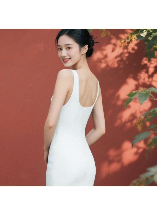 Fenton solid Color Women's Slimming Sleeveless Summer Dress For Layering Or Sleepwear - Image 5