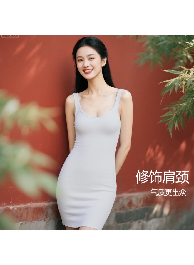 Fenton solid Color Women's Slimming Sleeveless Summer Dress For Layering Or Sleepwear - Image 4