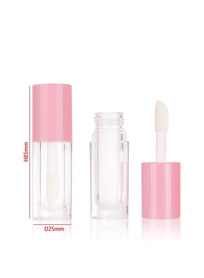 COSIDEA 30Pcs Pink Empty 6Ml 0.2Oz Lip Gloss Tubes With Big Doe Foot Wand，Round Lipgloss Containers，Concealer Tube Cosmetic Packing Container Bulk Wholesale - Image 3