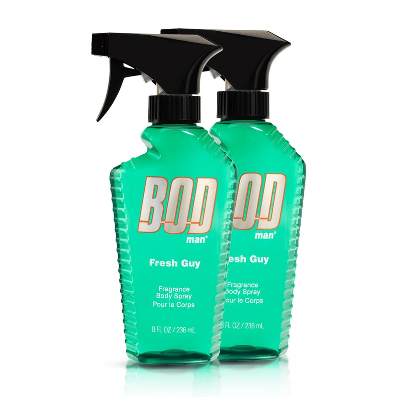 BOD man Fragrance Body Spray Fresh Guy 8 fl oz Pack of 2