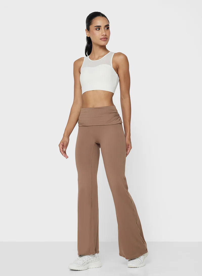 FRWD Mesh Panel Sports Bra with Back Clasp