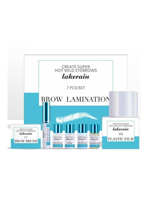 Instant Eyebrow Tint Semi Permanent Eyebrow Dye Safe & Professional Eyebrow Tinting Kit Suitable For Salon and Home Use Lasting For Long Lasting Experience Eyebrow hair Lifting 7 Pieces Set