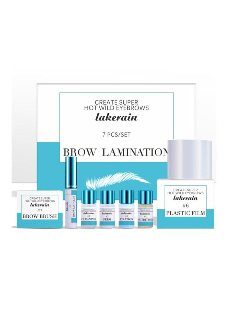 Instant Eyebrow Tint Semi Permanent Eyebrow Dye Safe & Professional Eyebrow Tinting Kit Suitable For Salon and Home Use Lasting For Long Lasting Experience Eyebrow hair Lifting 7 Pieces Set