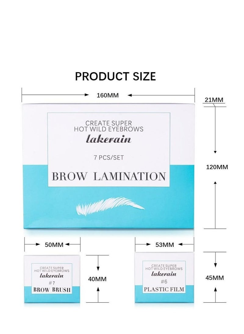 Instant Eyebrow Tint Semi Permanent Eyebrow Dye Safe & Professional Eyebrow Tinting Kit Suitable For Salon and Home Use Lasting For Long Lasting Experience Eyebrow hair Lifting 7 Pieces Set