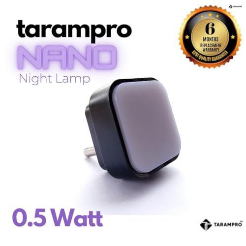 TARAMPRO 0.5 W Nano LED Night Lamp Night Light for Kids Elderly Bedroom Plug Type (Warm White) Pack of 2 - Image 2
