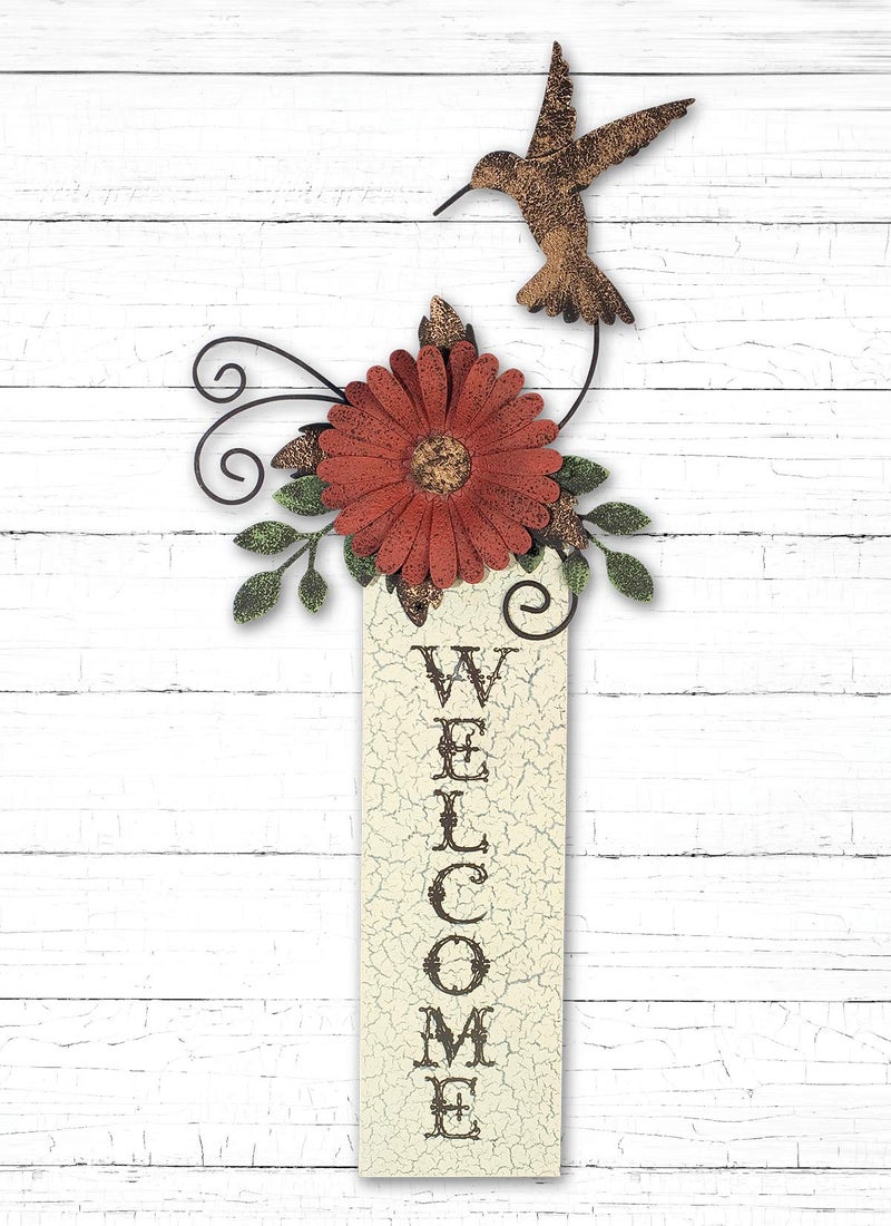 Sunset Vista Designs Hummingbird Welcome Sign - Image 2