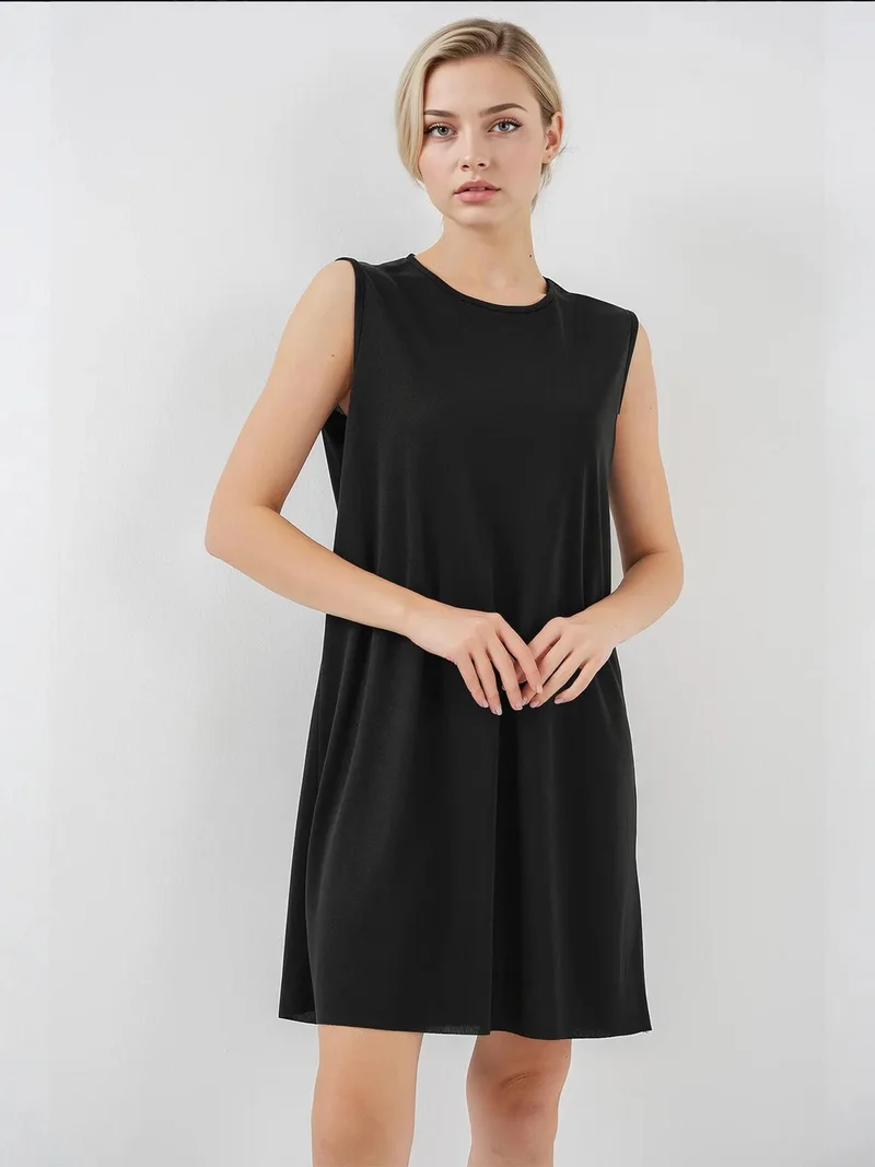 BIG DART BDART Loose Fit Midi Dress with Crew Neck