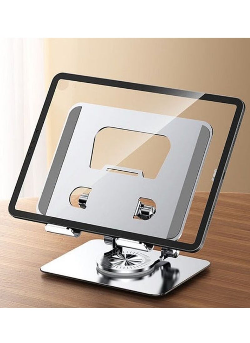 ليكسيس حامل كمبيوتر لوحي قابل للتعديل بارتفاع - حامل مكتبي دوار 360 درجة للهواتف والأجهزة اللوحية مقاس 4-12 بوصة"  - Image 2
