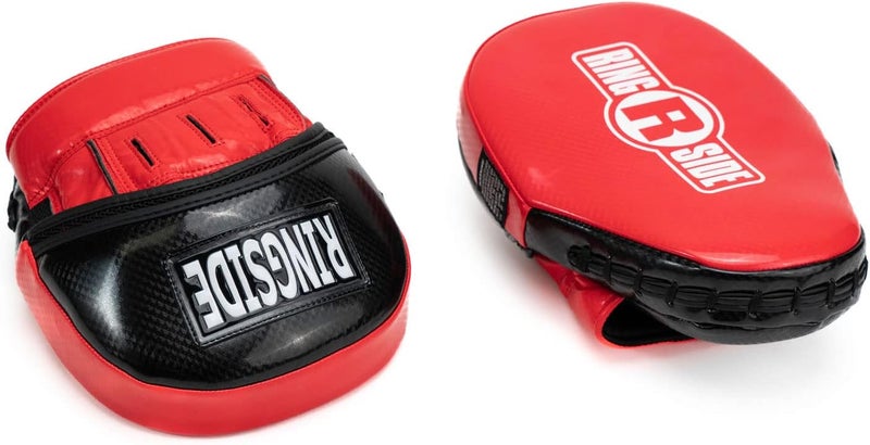 Ringside Limited Edition Panther Punch Mitts for Boxing & MMA - Durable Synthetic Leather, Snug Hand Compartment, Thickly Padded Wrist Strap - Image 4