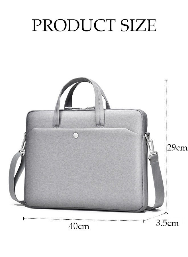 DUNISO 15.6 Inch Laptop Bag with Multi Compartment Lightweight Laptop Hand Bag Crossbody Bag Travel Business Briefcase Water-Resistant Dust-proof Shoulder Messenger Bag for Men and Women Work Office - Image 4