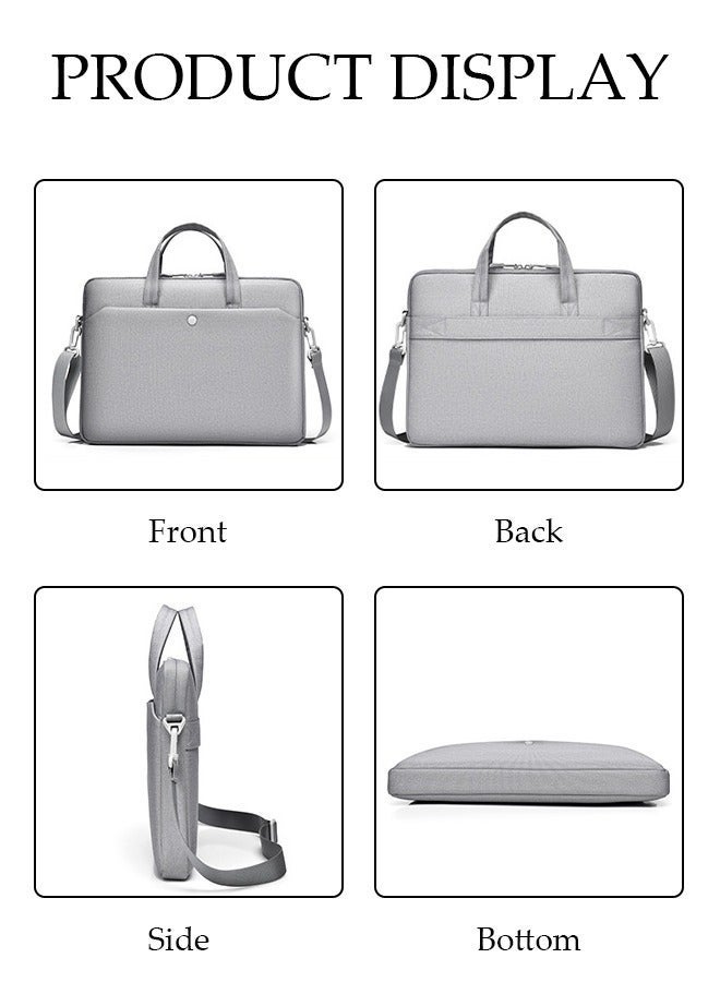 DUNISO 15.6 Inch Laptop Bag with Multi Compartment Lightweight Laptop Hand Bag Crossbody Bag Travel Business Briefcase Water-Resistant Dust-proof Shoulder Messenger Bag for Men and Women Work Office - Image 2