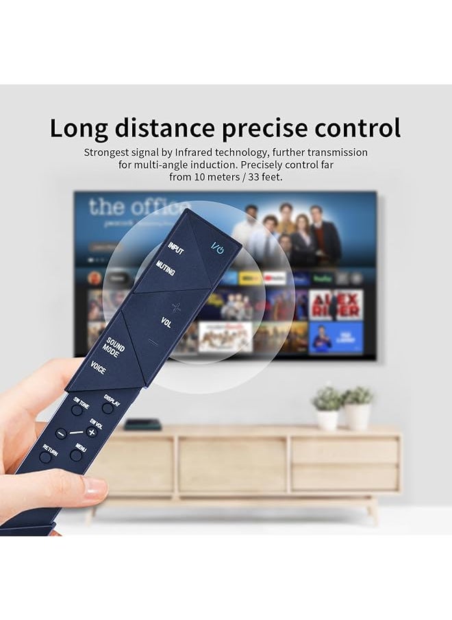 erorex - Rm Anu164 Replacement Remote Control Speaker Fit For Sony Soundbar Ht St7 Sa St7 Sa Wst7 Sub Rm Anu165 Ht St3 Sa Wst3 Ss St3 Ss Wst3 Ss Wst3 - Image 1