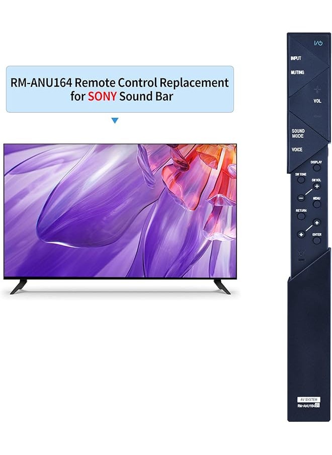 erorex - Rm Anu164 Replacement Remote Control Speaker Fit For Sony Soundbar Ht St7 Sa St7 Sa Wst7 Sub Rm Anu165 Ht St3 Sa Wst3 Ss St3 Ss Wst3 Ss Wst3 - Image 1