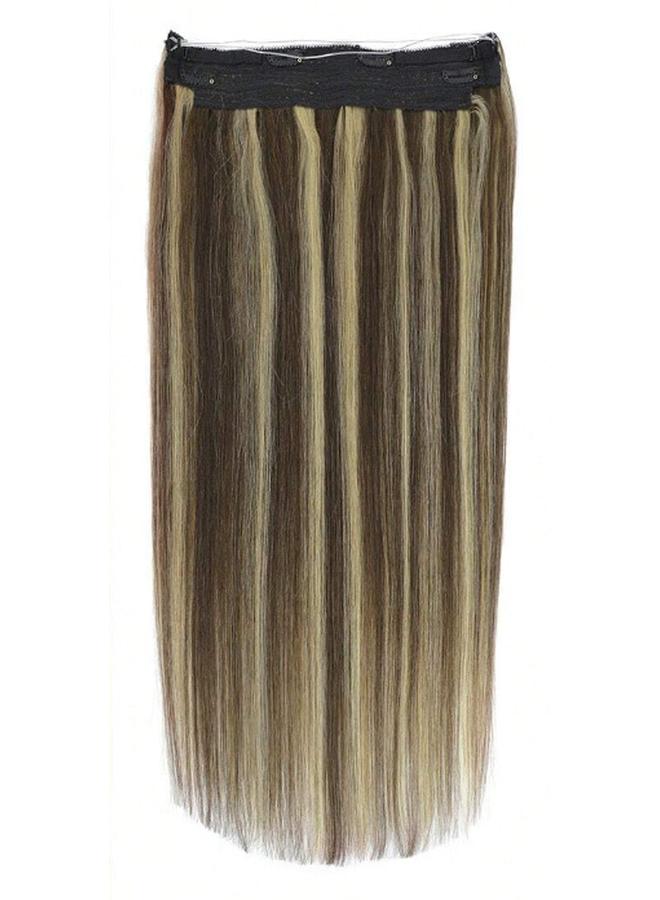Bluejw Real Hair Wig Women's Straight Hair Fishing Line Hair Curtain Hair Tape Halo Hair Extension Traceless Hair Tape - Image 1