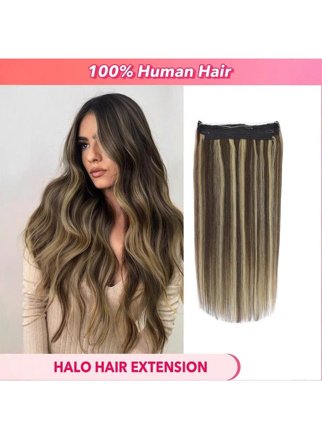 Bluejw Real Hair Wig Women's Straight Hair Fishing Line Hair Curtain Hair Tape Halo Hair Extension Traceless Hair Tape - Image 2