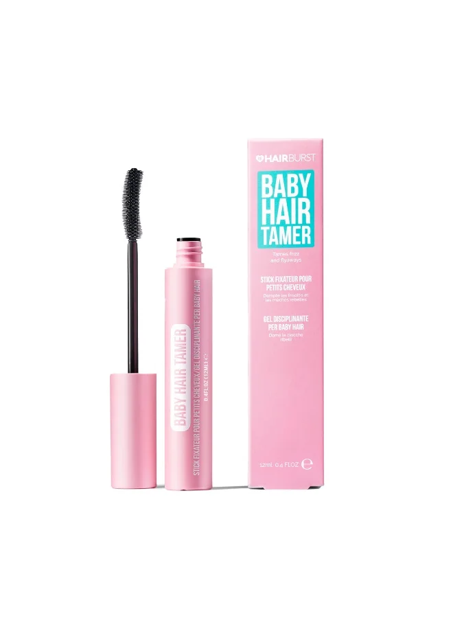 HAIR BURST Baby Hair Tamer Stick - Instant Smoothing & Finishing Baby Hair Flyaway Tamer, Non-Greasy Hair Frizz Control Brush with Nourishing Coconut & Argan Oils, Vegan & Cruelty-Free