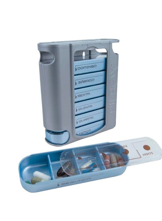 بيل بوكس صندوق أدوية أسبوعي من Pilbox 7، 7 وحدات - Image 1