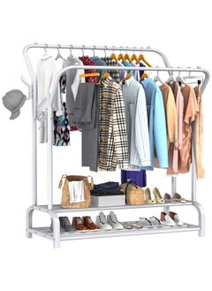 Double Rails Rack White