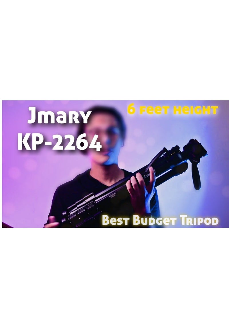 Jmary KP-2264 Professional Tripod Monopod for DSLR Cameras - Image 3