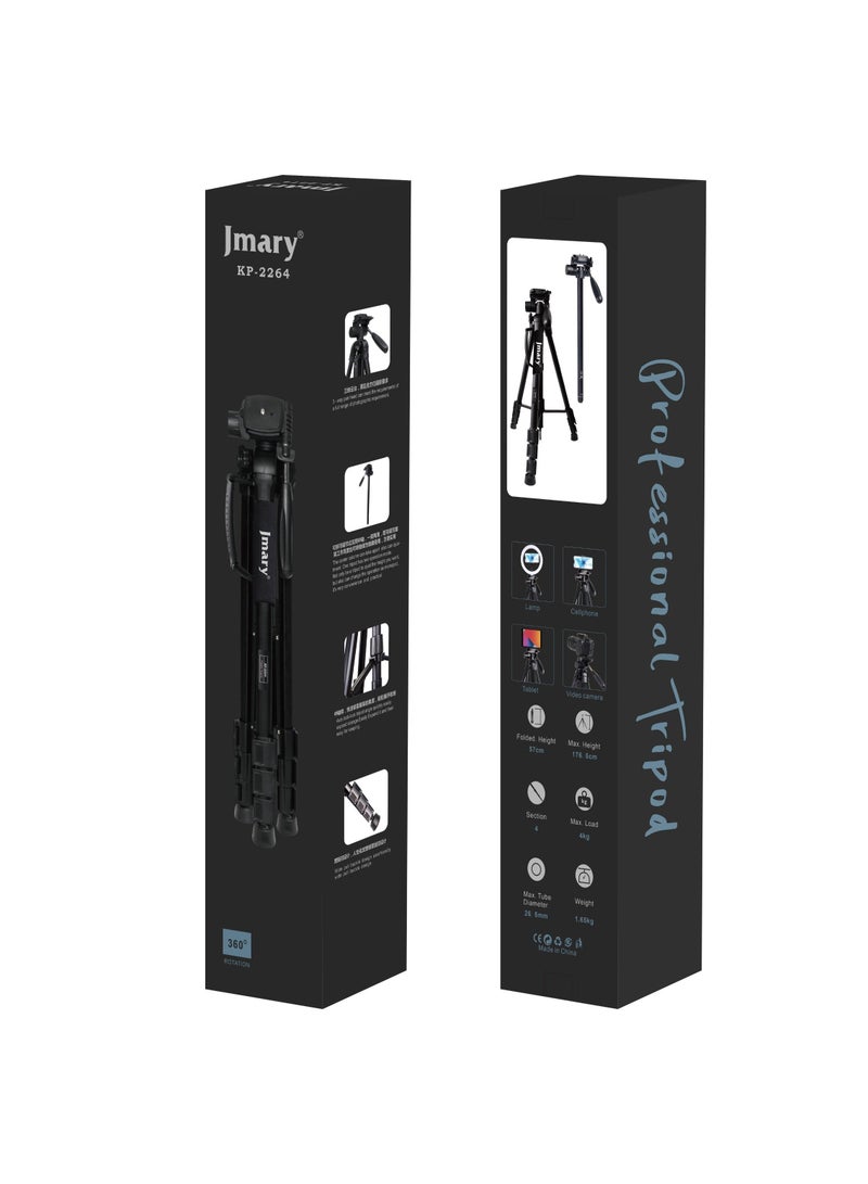 Jmary KP-2264 Professional Tripod Monopod for DSLR Cameras - Image 2