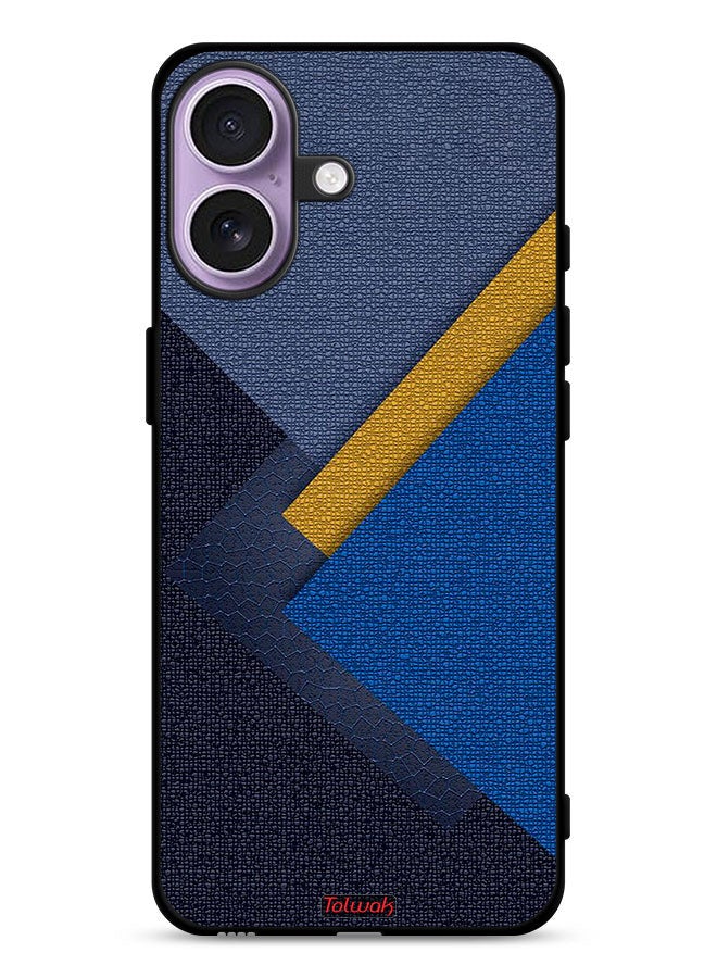 Tolwak Apple iPhone 17 Protective Case Cover Triangles Leather Shades Pattern - Image 1