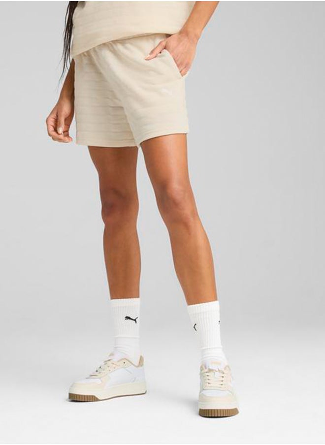 PUMA 5" Essential Elevated High-Rise Shorts  - Image 1